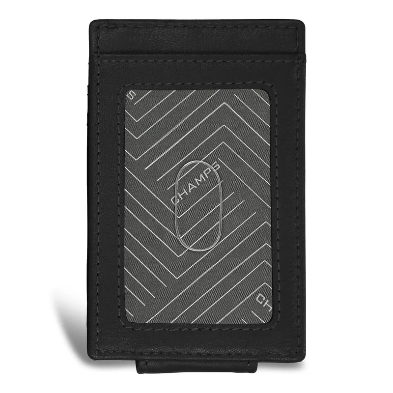 Onyx / Leather Mag Card Case *Drop Ship*