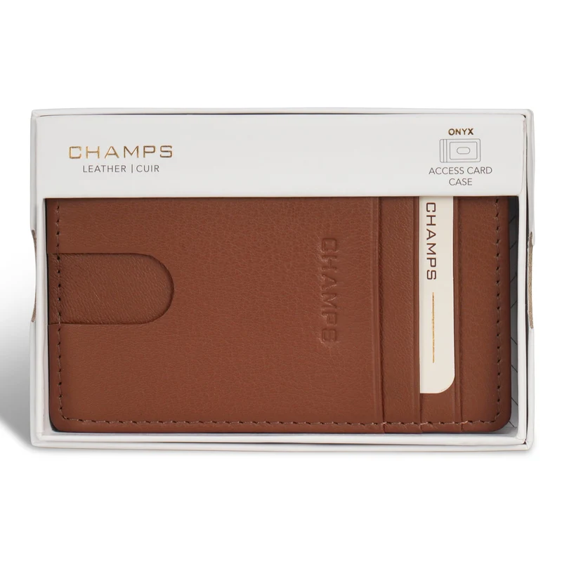 Onyx / Leather Access Card Case *Drop Ship*