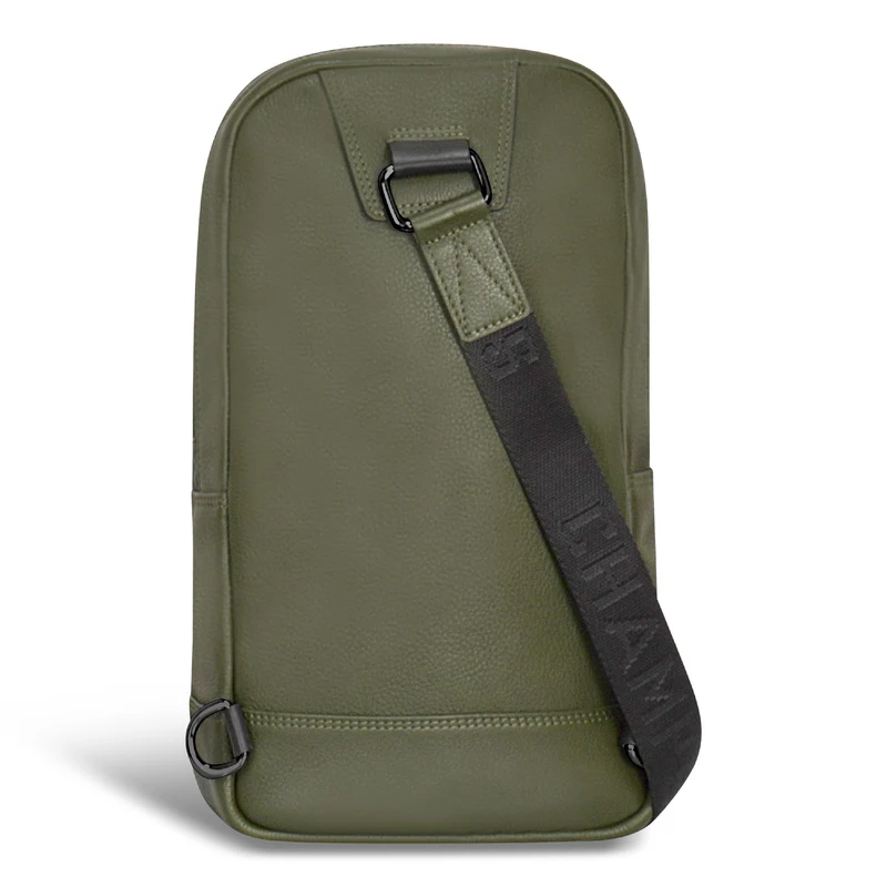 Onyx / Leather Sling Bag *Drop Ship*