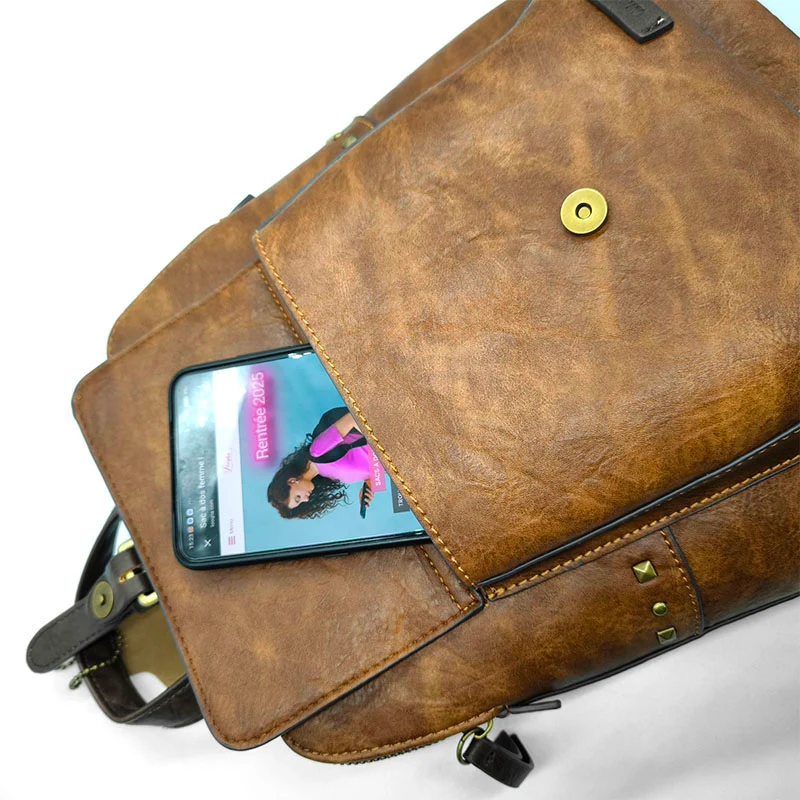 Verota petit sac à dos femme vintage