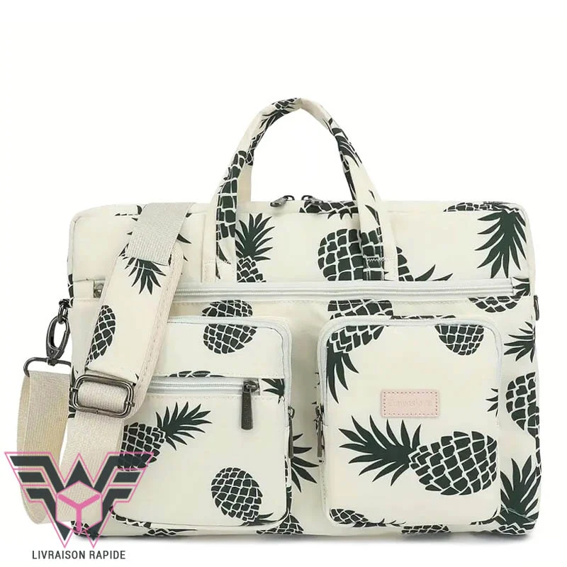 Ananas sacoche ordinateur femme originale