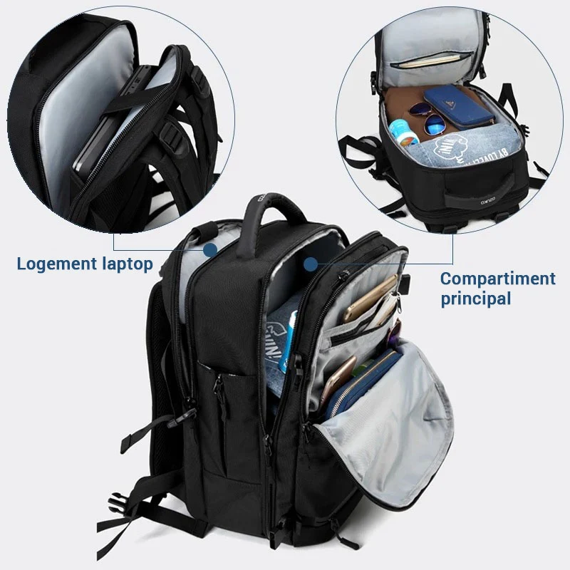 Maxi sac à dos de voyage grande capacité