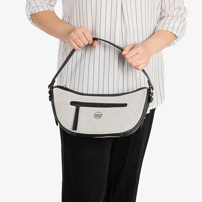 Dalias petit sac bandoulière toile femme