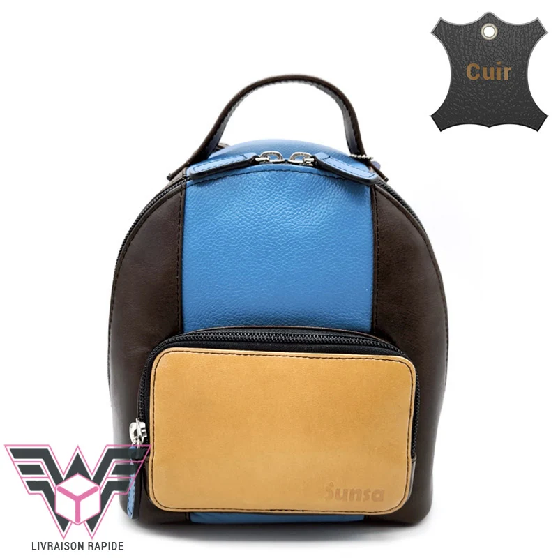 Bagy Xs petit sac à dos femme cuir