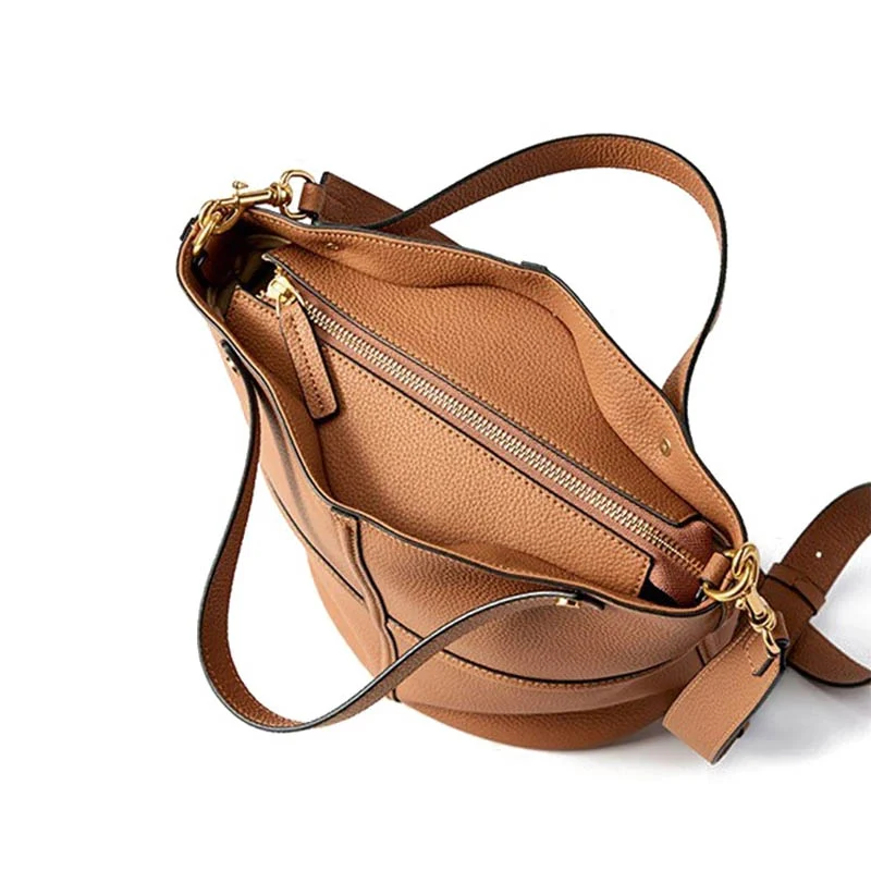 Elsa sac bandoulière femme forme seau