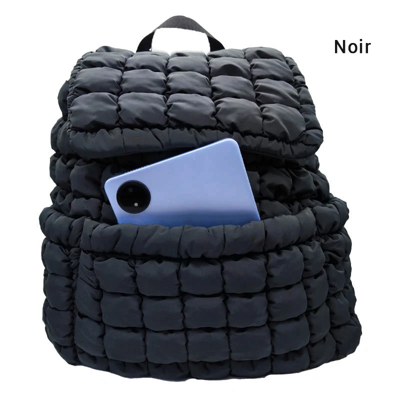 Flufy sac à dos femme matelassé tendance