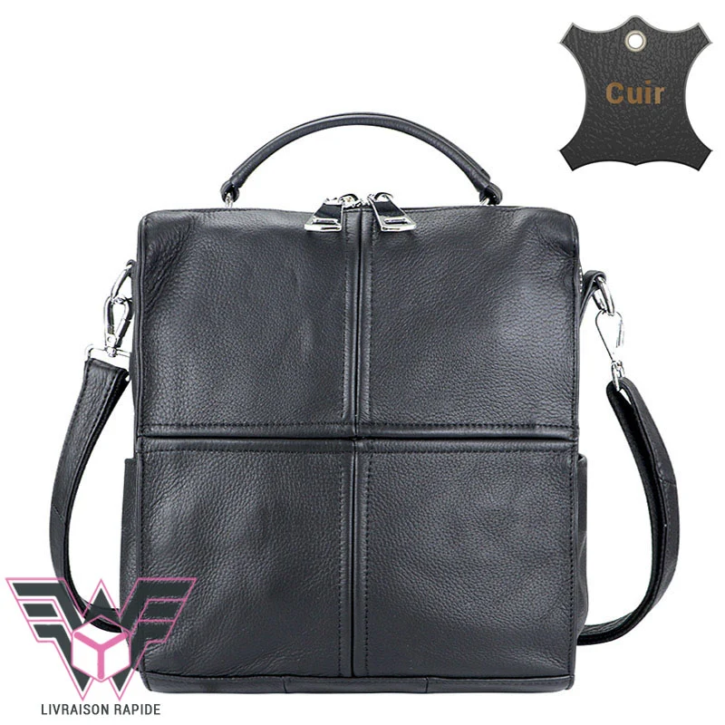 Rivoli petit sac à dos femme cuir convertible