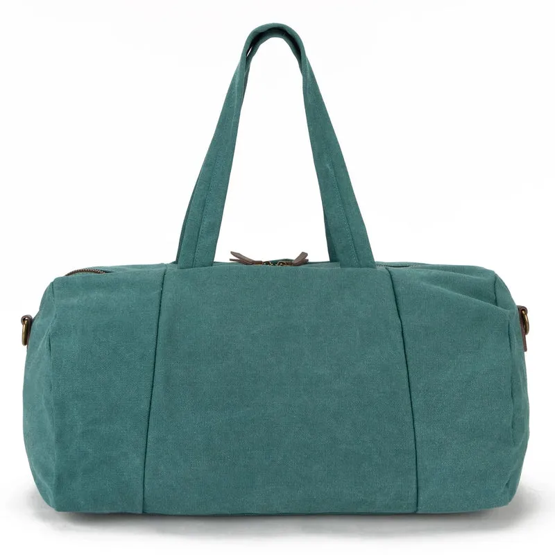 Sac bowling en toile et cuir LEDRU-ROLLIN Vert canard