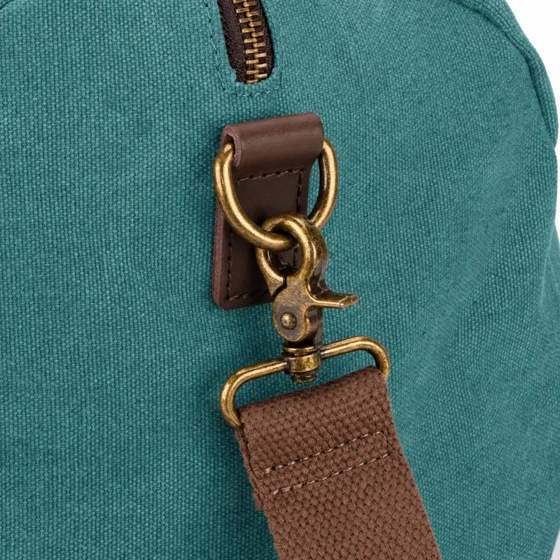 Sac bowling en toile et cuir LEDRU-ROLLIN Vert canard