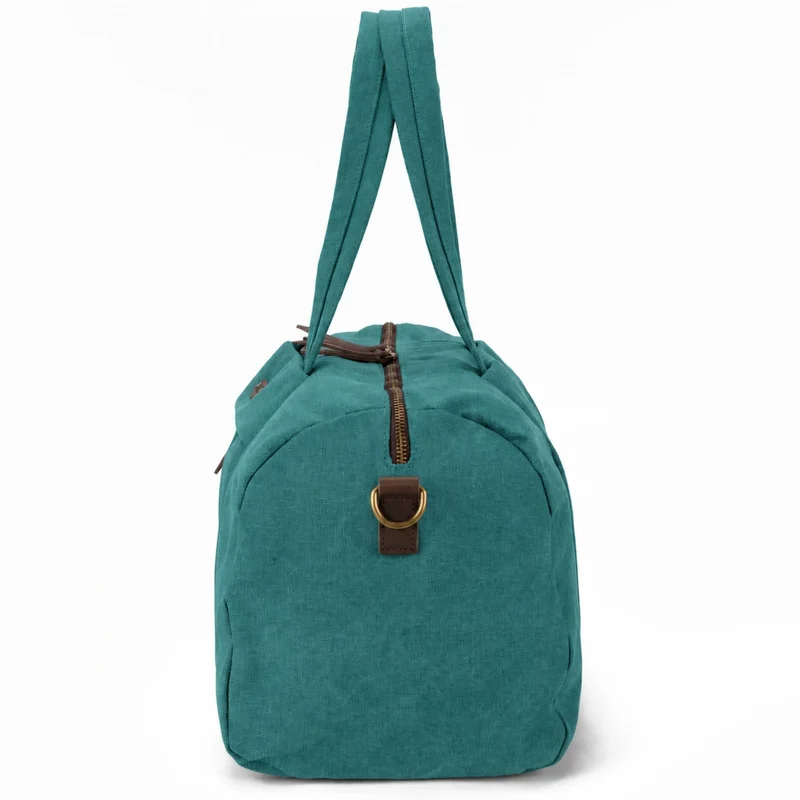 Sac bowling en toile et cuir LEDRU-ROLLIN Vert canard