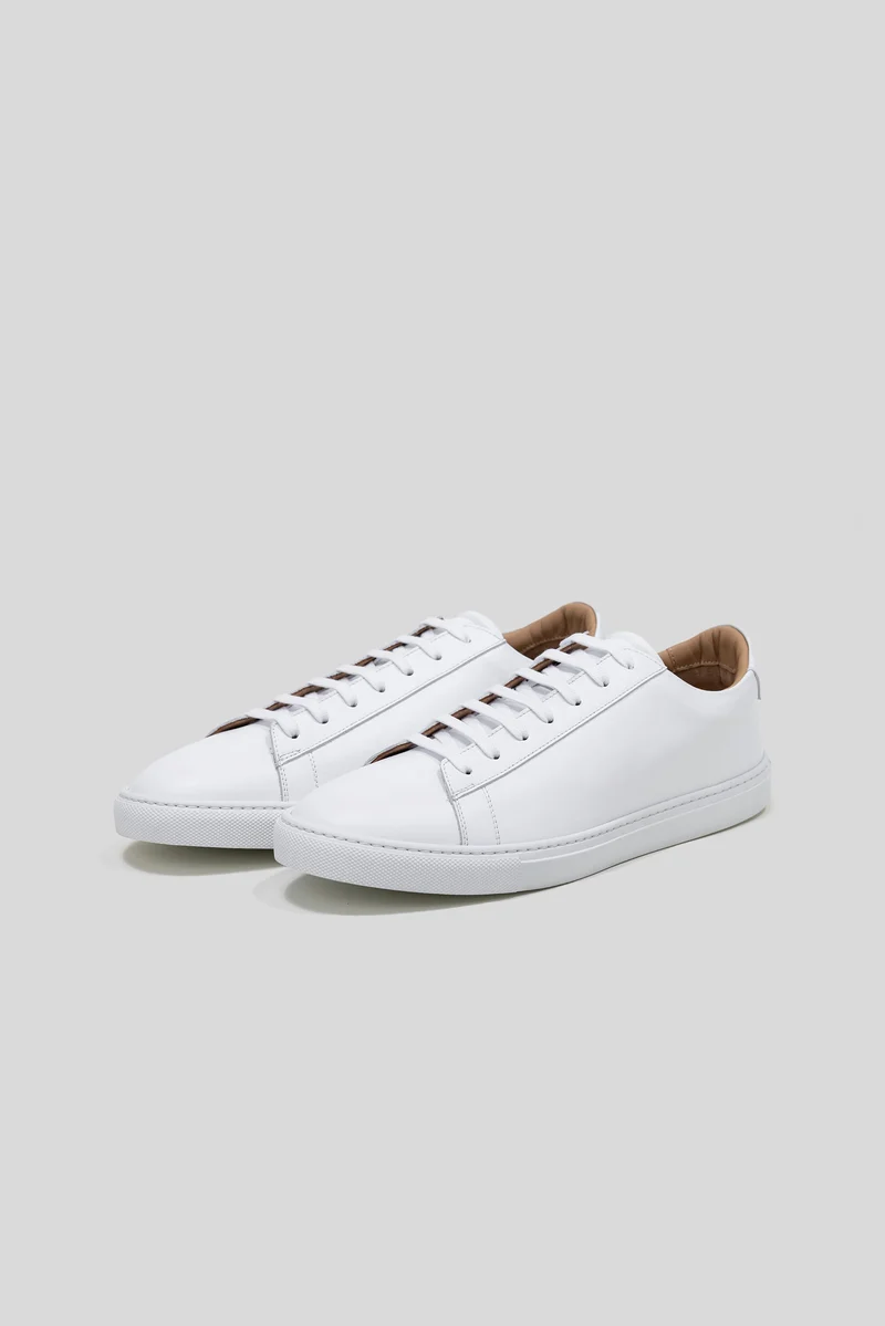 White Calfskin Città Sneaker