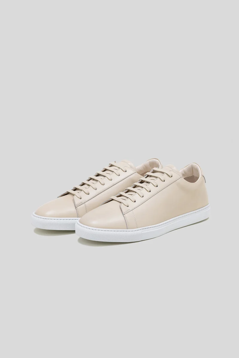 Beige Calfskin Città Sneaker
