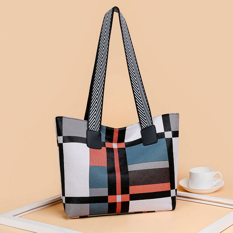 Fashion Women's Shoulder Handbag Plaid