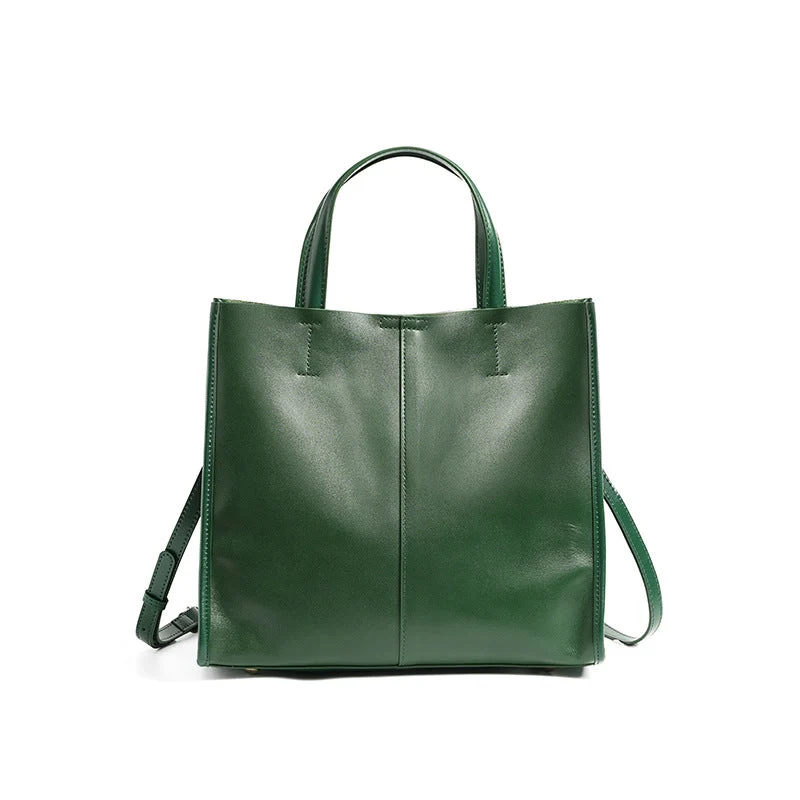 Genuine Leather High-End Womens Stylish And Versatile Handbag