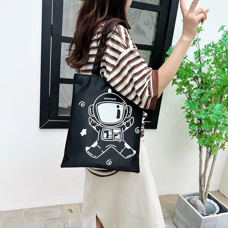 Student Commuter Shoulder Casual Tote Bag For Class