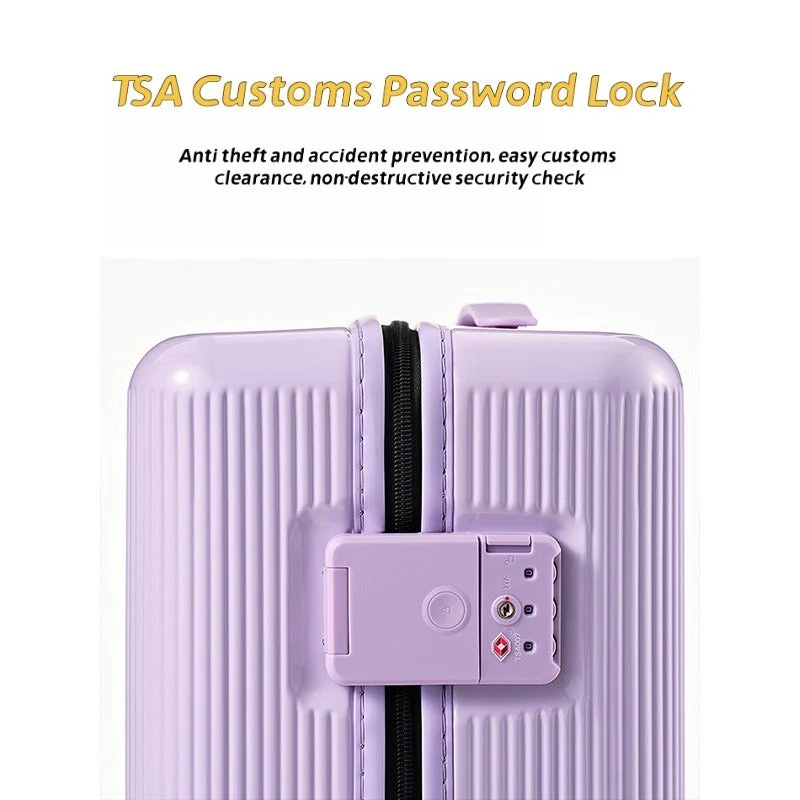 New Fashionable 16 Inch Luggage Case With TSA Customs Lock, 360 Universal Wheel Pull Rod Box, Luggage Universal Wheel Password Box