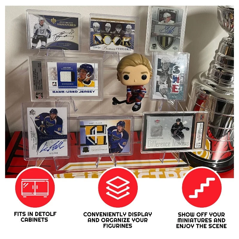 EVORETRO Acrylic Display Risers for Funko Pops and Action Figures 6 Inch - RS9 Shelve Inch