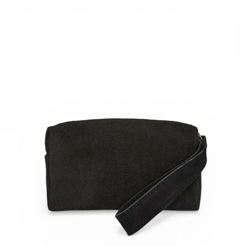 Trousse en daim ELORA SUEDE Noir