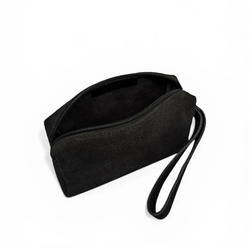 Trousse en daim ELORA SUEDE Noir