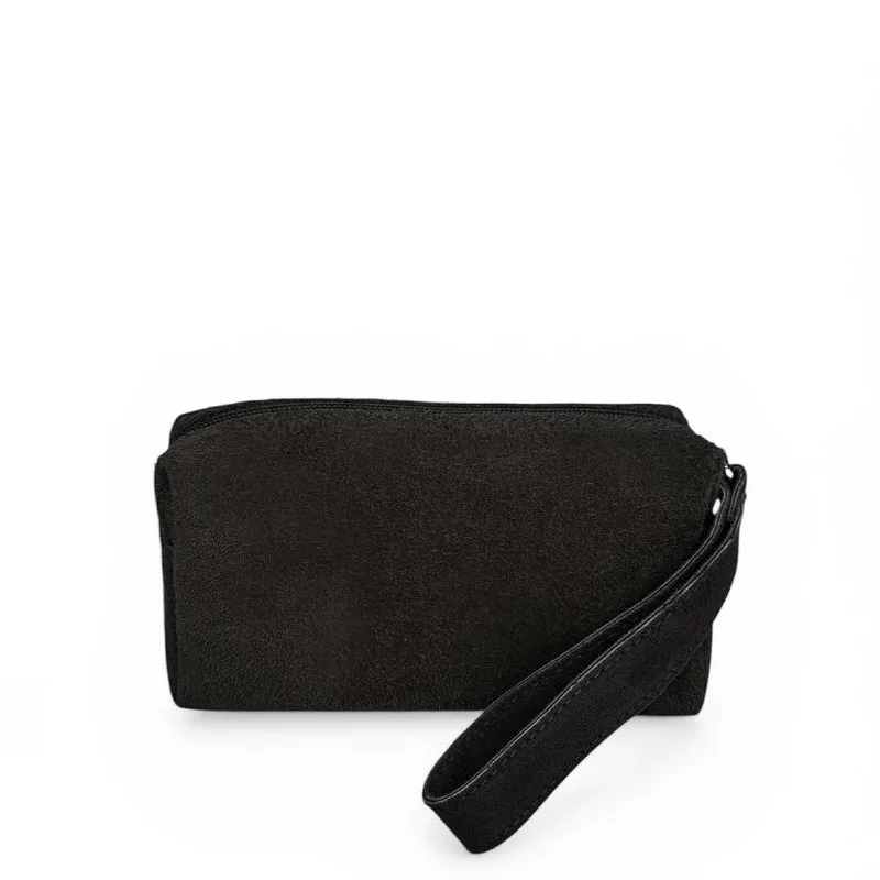 Trousse en daim ELORA SUEDE Noir