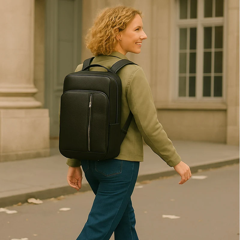 Calvin sac à dos cuir femme ordinateur