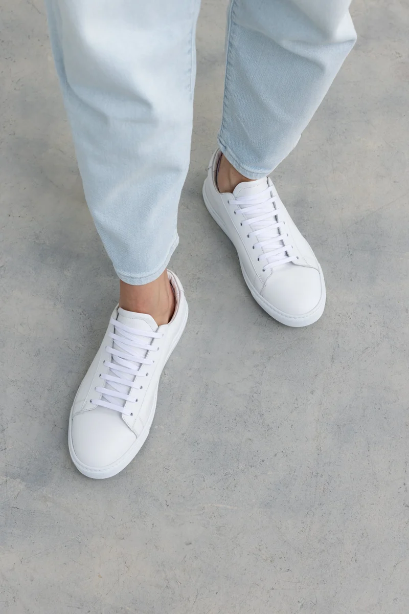 White Calfskin Città Sneaker
