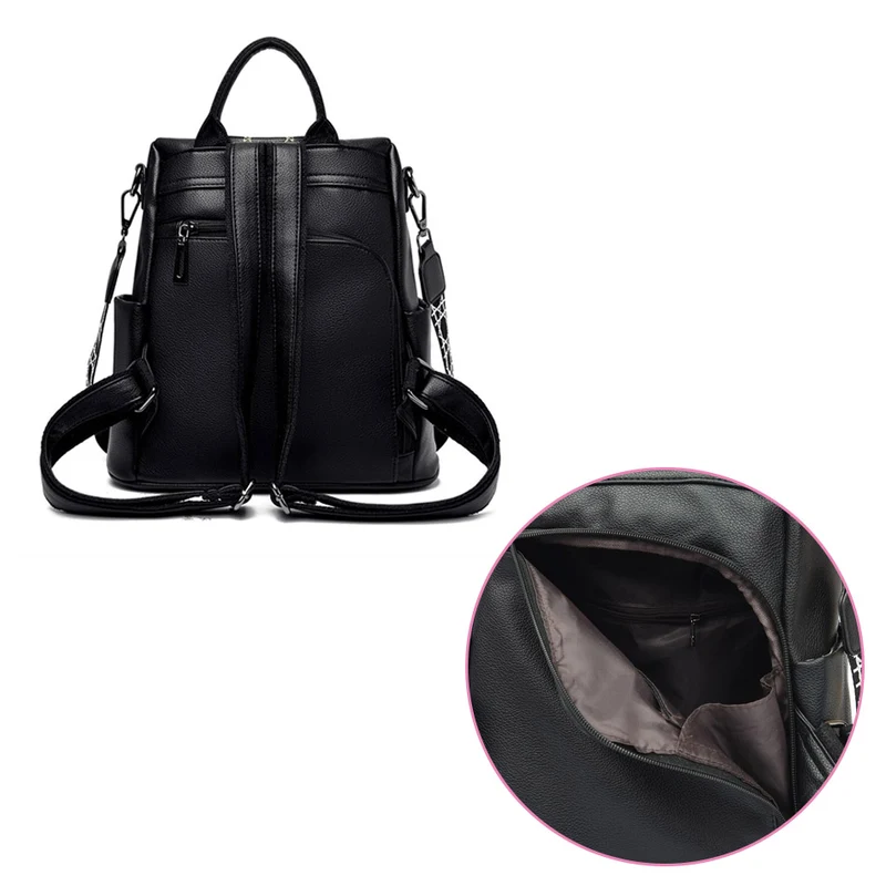 Corfou sac à dos antivol femme