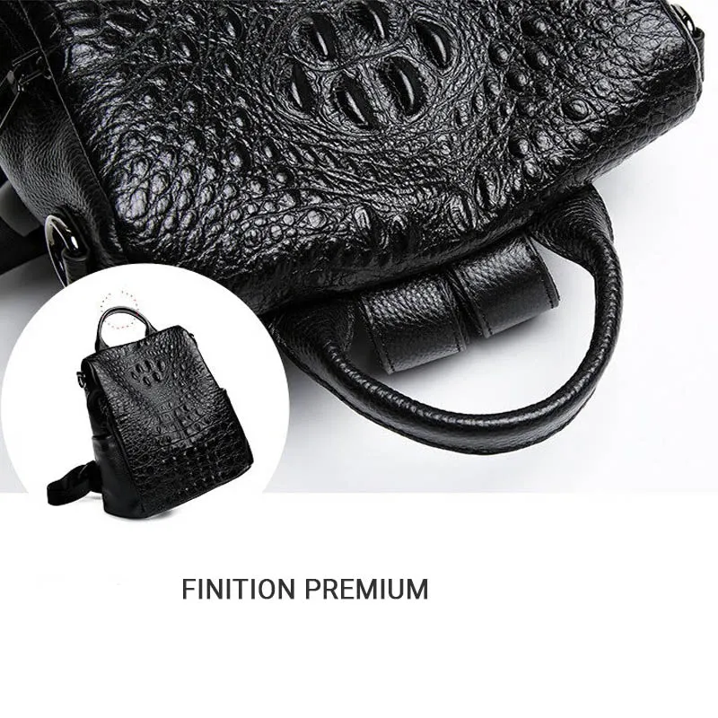 Kroco sac à dos femme antivol cuir