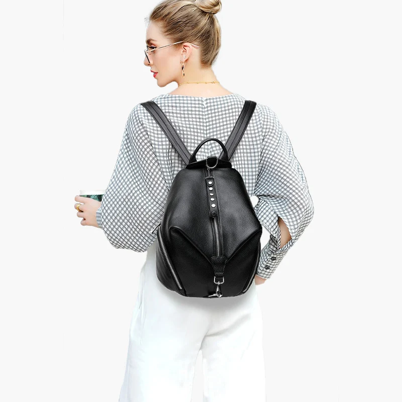 Geneva sac antivol femme cuir