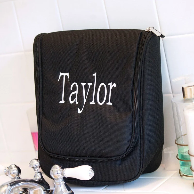 Black Hanging Travel Case - Personalized