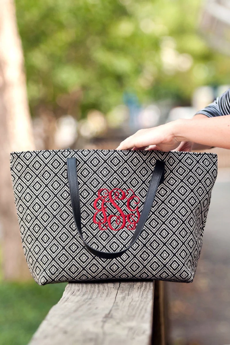 Black Diamond Charlotte Purse - Personalized