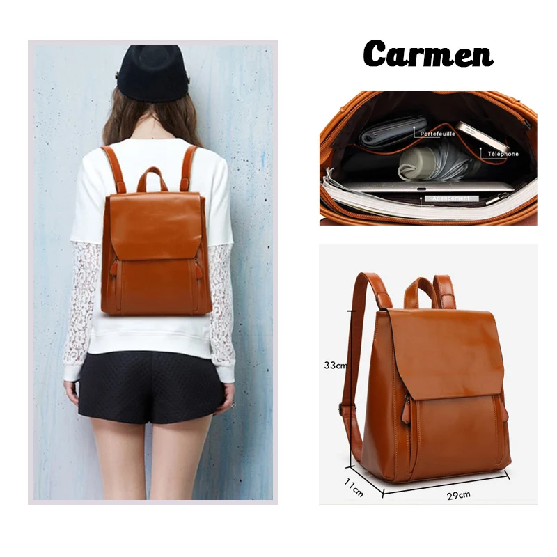 Carmen sac à dos vintage femme