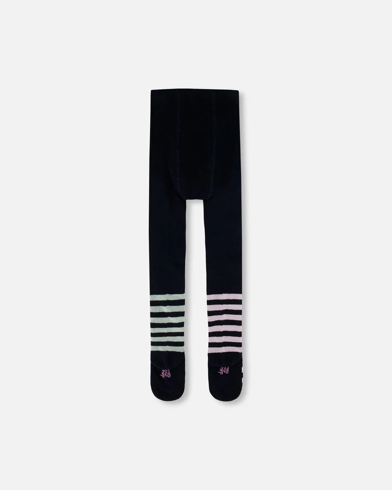 Knit Tights Dark Blue