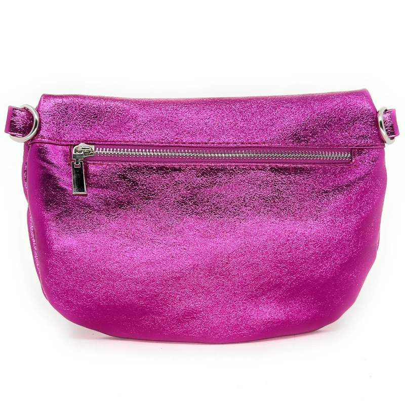 Sac banane en cuir irisé LOUNA PINK EDITION Fuchsia irisé