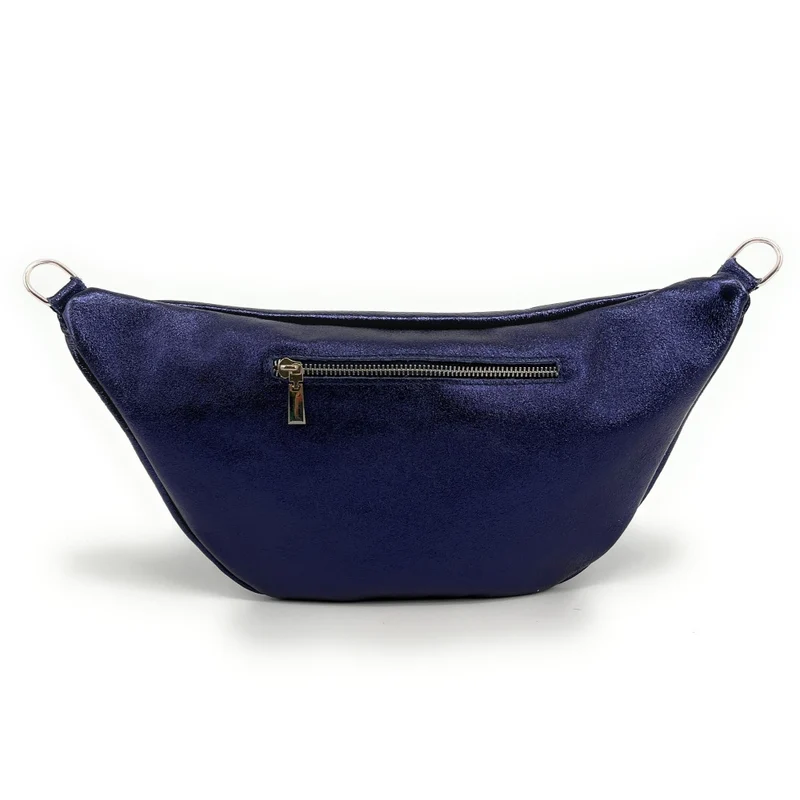 Sac banane en cuir irisé LILOU GLOW Nuit étoilée