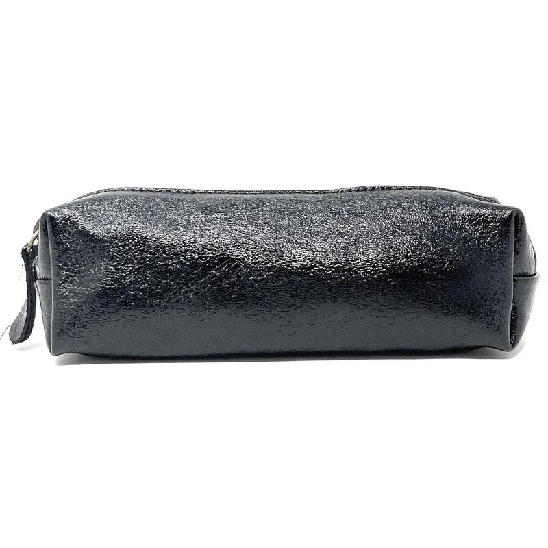 Trousse en cuir irisé TICTOC GLOW Noir irisé