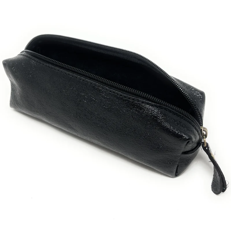 Trousse en cuir irisé TICTOC GLOW Noir irisé
