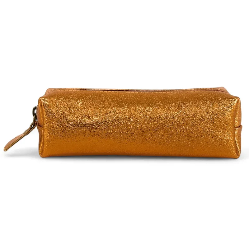 Trousse en cuir irisé TICTOC GLOW Cuivre