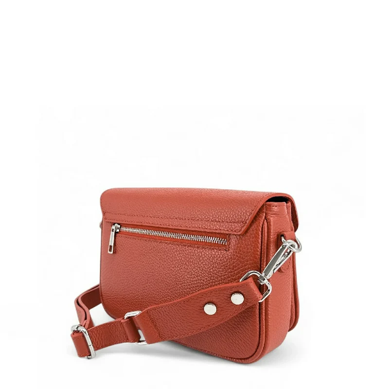 Sac trotteur en cuir grainé BAGGY Terracotta