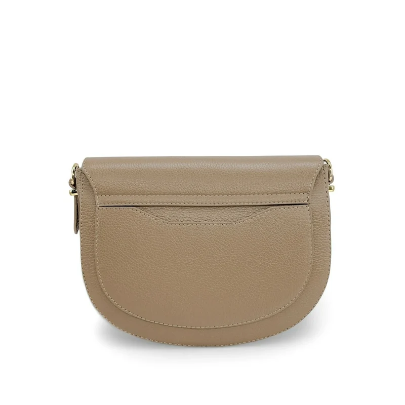 Sac trotteur en cuir grainé MASINA Taupe