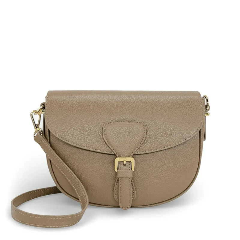 Sac trotteur en cuir grainé MASINA Taupe