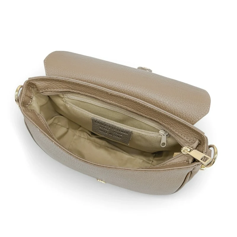 Sac trotteur en cuir grainé MASINA Taupe
