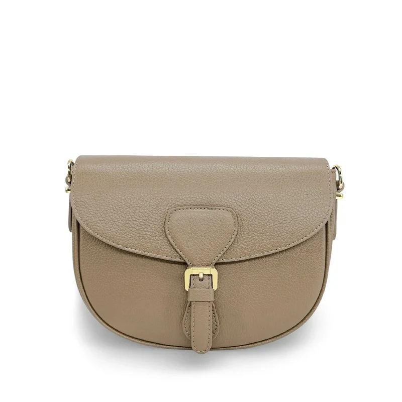 Sac trotteur en cuir grainé MASINA Taupe