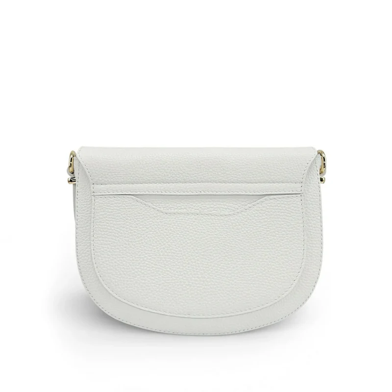 Sac trotteur en cuir grainé MASINA Blanc