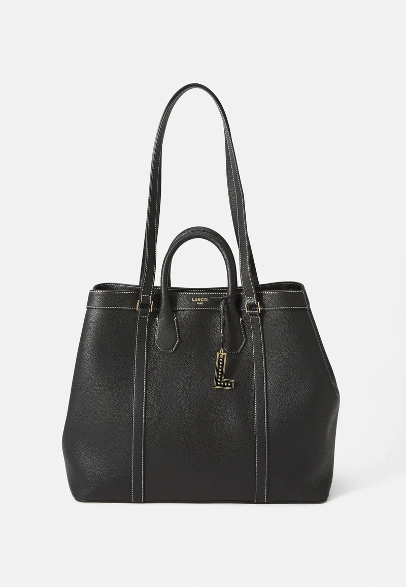 LANCEL BELLEVILLE - Cabas uni en cuir grainé
