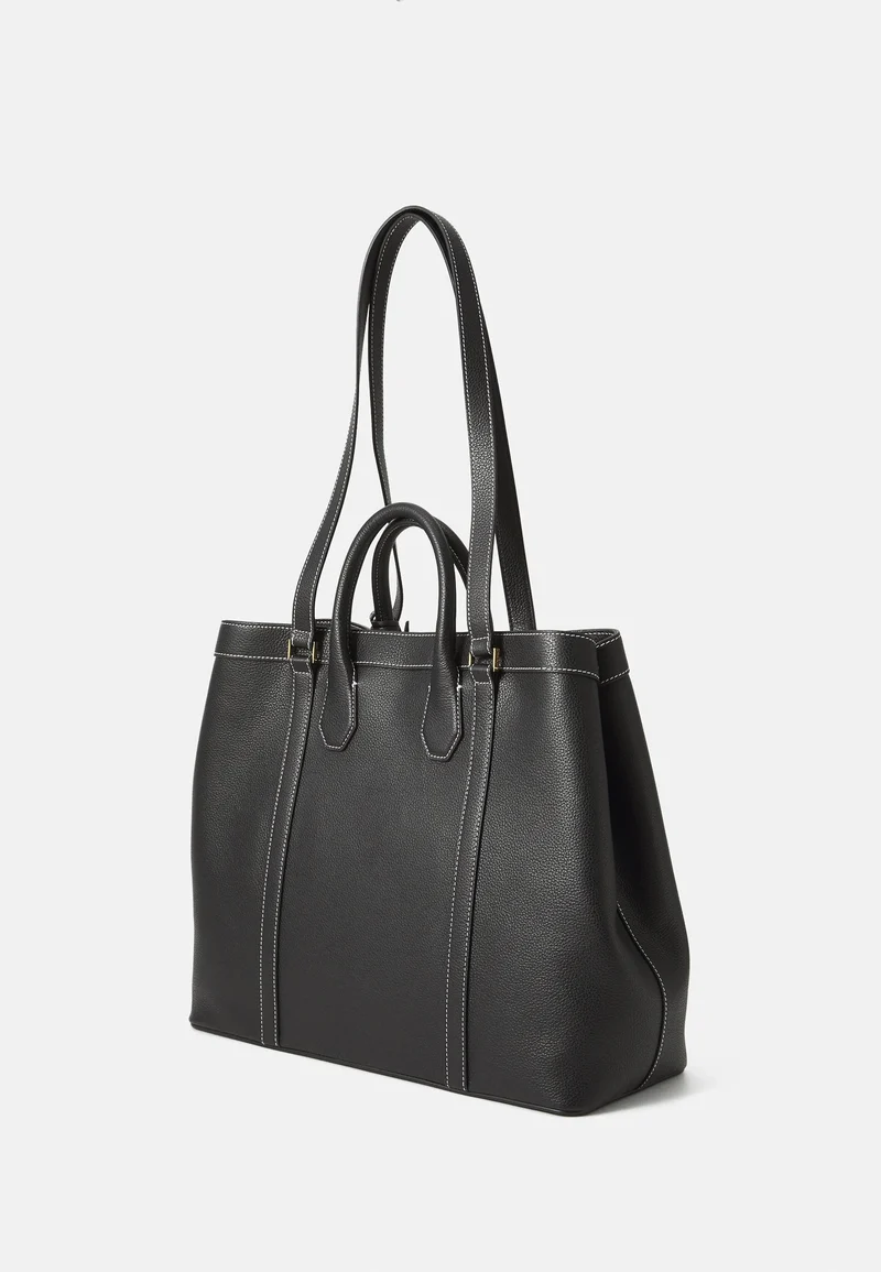 LANCEL BELLEVILLE - Cabas uni en cuir grainé