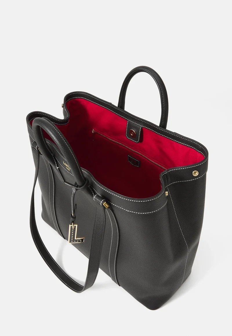 LANCEL BELLEVILLE - Cabas uni en cuir grainé