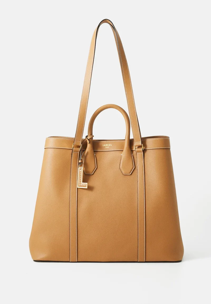 LANCEL BELLEVILLE - Cabas uni en cuir grainé