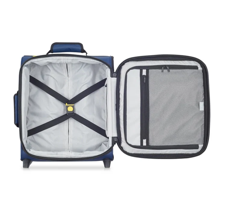 DELSEY - Valise Cabine 45cm Maubert 2.0 Déperlant Bleu