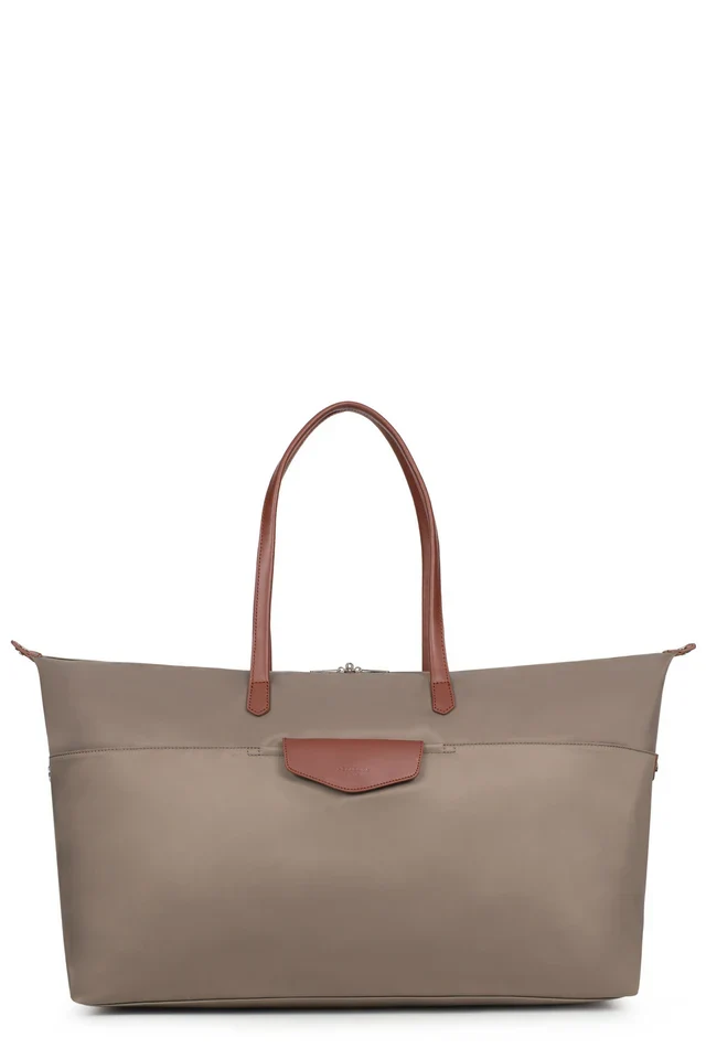 Sac de voyage HEXAGONA-Nylon/croute de cuir de vachette